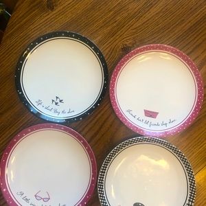 Mattel 45th anniversary Barbie snack plates for Hallmark set